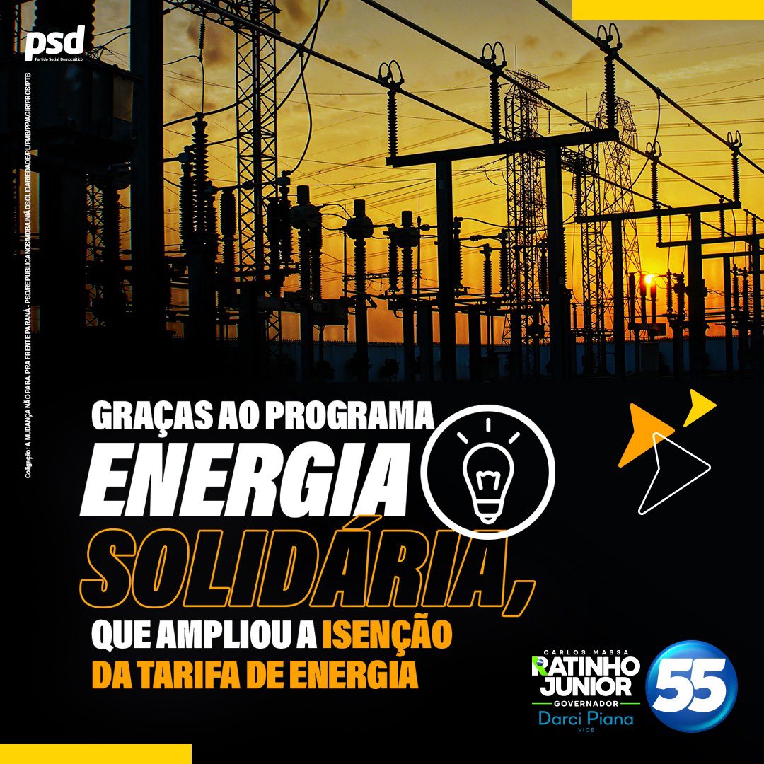 ratinho_jr's tweet photo. Graças ao Programa Energia Solidária, que amplia a isenção da tarifa de energia, quase 380 mil famílias paranaenses não precisam pagar a conta de luz! https://t.co/PiqNu7pifa
