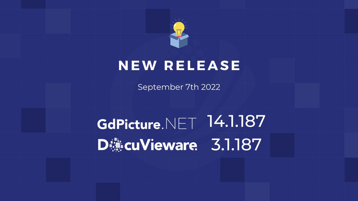 ORPALIS's tweet image. In today's GdPicture.NET release 🚀
✔️Improved Office formats rendering engine
✔️Improved DocuVieware UX
✔️Improved PDF text extraction engine
✔️Improved OCR accuracy
✔️Improved PDF resource optimization
✔️Improved 2D barcode decoding speed
#PDFsdk #OCRsdk #dotnet