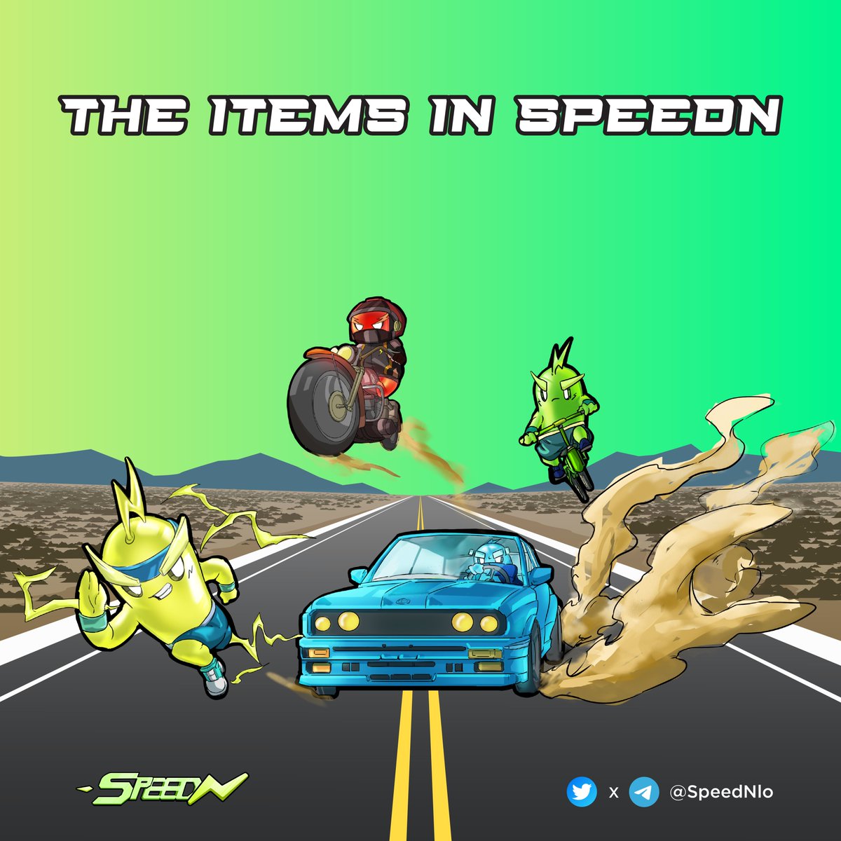 SpeedNIo's tweet photo. The Items Of SpeedN
💥The Items in SpeedN are items that you use every day. You can use these items to participate in activities in SpeedN.
👍Join SpeedN now for the opportunity to own valuable items of your own.
#NFT #Move_to_earn #SpeedN https://t.co/qXa3W7XILP