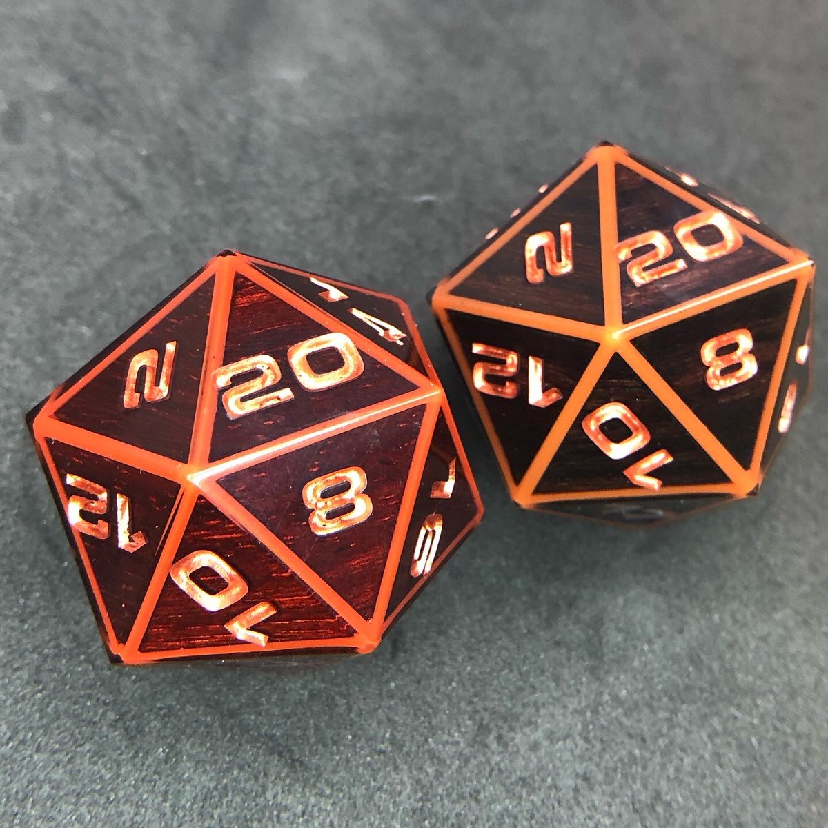 AetherObjects's tweet photo. Padauk and Rosewood join the lineup

#handmadedice #sharpedgedice #resindice #polyhedraldice #ttrpg #tabletoprpg #aetherobjects #pathfinder #dnd5e #shadowrun #dicegoblin #cyberpunk #scifi #handcrafted #luxurydice #5e #padaukdice #rosewooddice https://t.co/irFYslyn3v