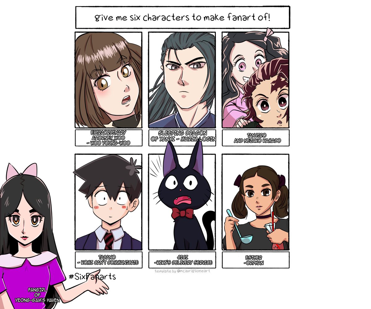 saruki013's tweet photo. 6 fanart thing
#anime #manga #fanart #ExtraordinaryAttorneyWoo #murimlogin #demonslayer #kimetsunoyaiba #komisancantcommunicate #kikisdeliveryservice #orphan #esther @maawchan https://t.co/KAmyj4am9N