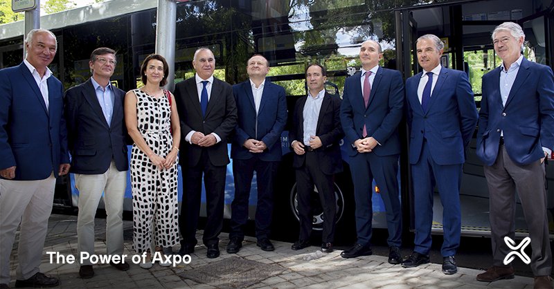 axpo_es's tweet photo. A partir de hoy, parte de la flota de autobuses de la @EMTmadrid 🚌 se moverá con #biometano procedente de la planta de Valdemingómez. Esta iniciativa del Ayto. de @MADRID y @axpo_es da un gran impulso a la #movilidadsostenible.
Te contamos más aquí ➡️ https://t.co/tMgqUDMN7a https://t.co/uWN588dFz4
