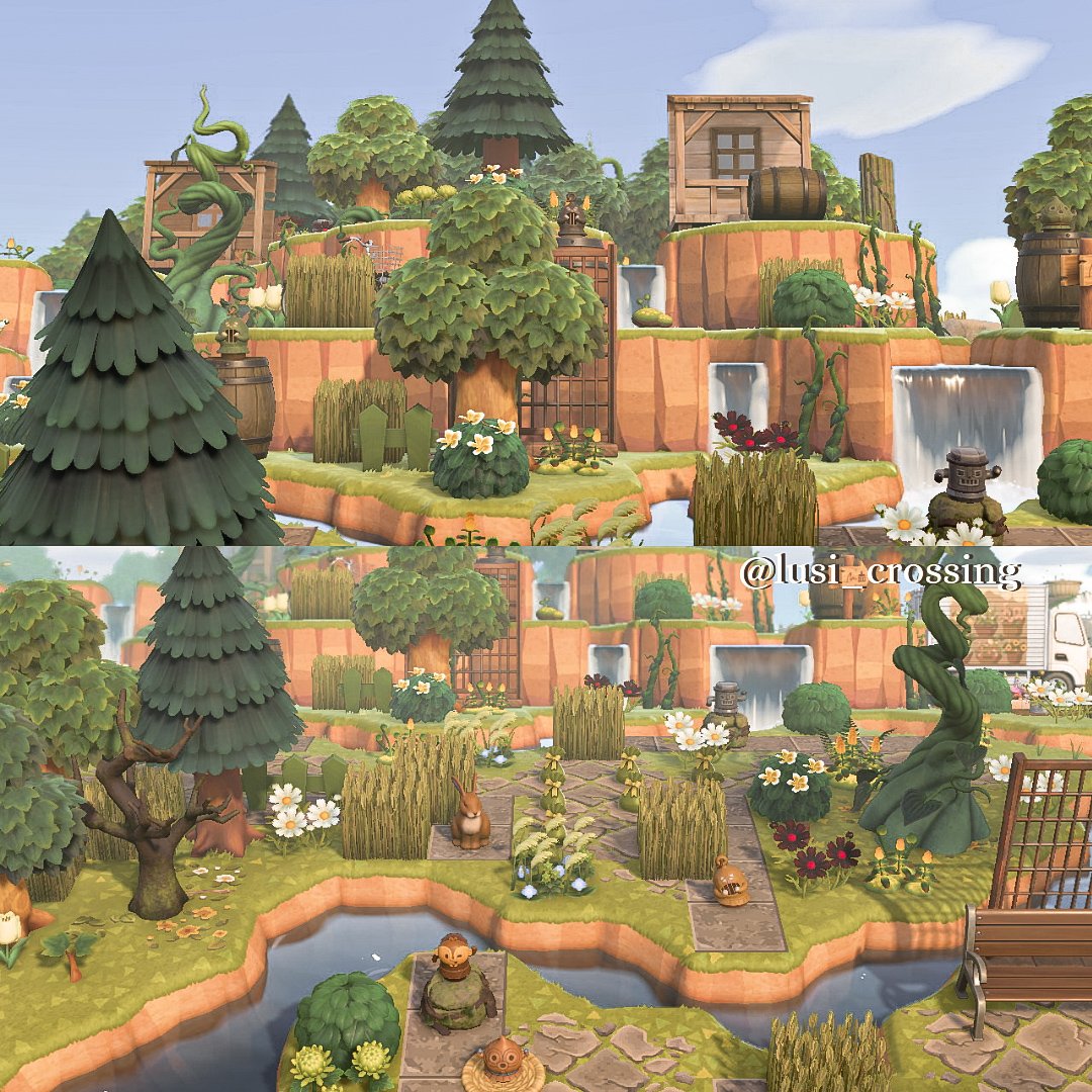 CrossingLusi's tweet photo. 🍃 Deepwood 🍃 
Welcome to Deepwood! Here you can ask the bunnies and gyroids for the best views that nature can find 🧡
#AnimalCrossing #acnh #acnhinspo #ACNHDesign #acnhcommunity  #Nintendo #NintendoSwitch #animalcrossingnewhorizons #ACNH https://t.co/12EIMsNYmr