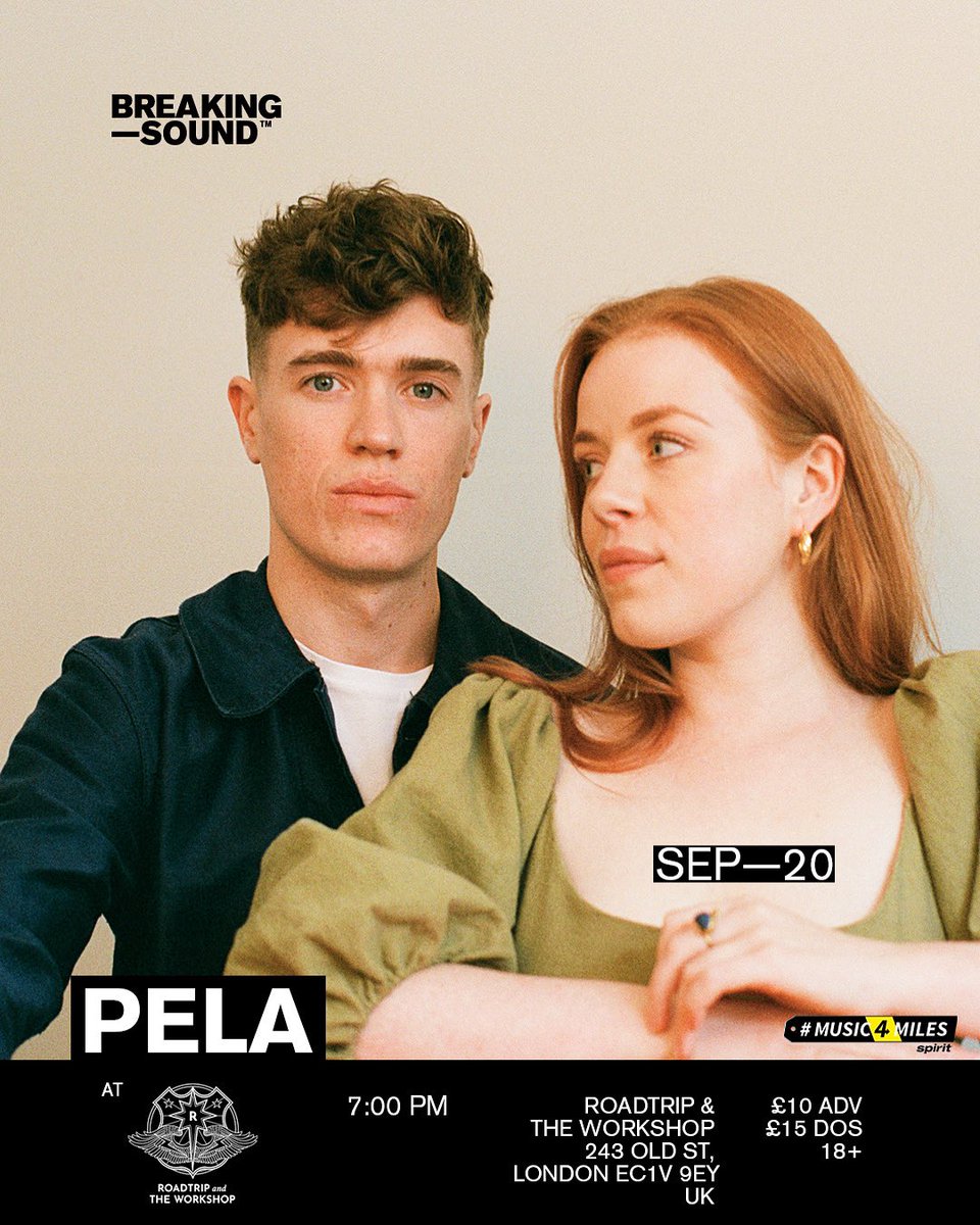 London friends! 
We’re playing Breaking Sound at Roadtrip &amp; The Workshop on 20th September. We’d love to see you there! 

Tickets here: tixr.com/e/50863