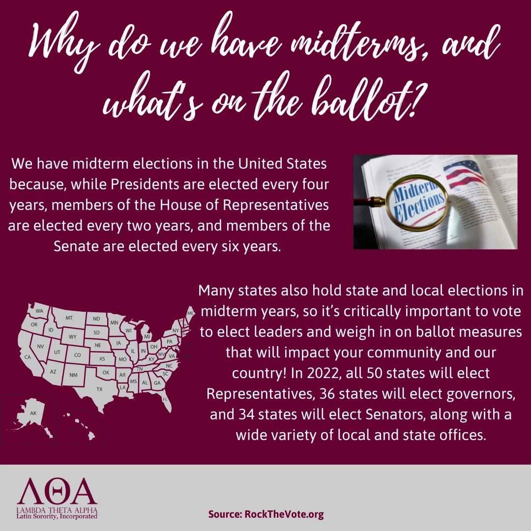 LTA_BetaOmega's tweet photo. Turnout is often lower in midterm elections, which can lead to small, non-representative groups making outsized decisions about issues like education, housing, criminal justice, policing, &amp; minimum wage. Be part of the solution and get your community #VoteReady today! https://t.co/iIOPCqA2Ia