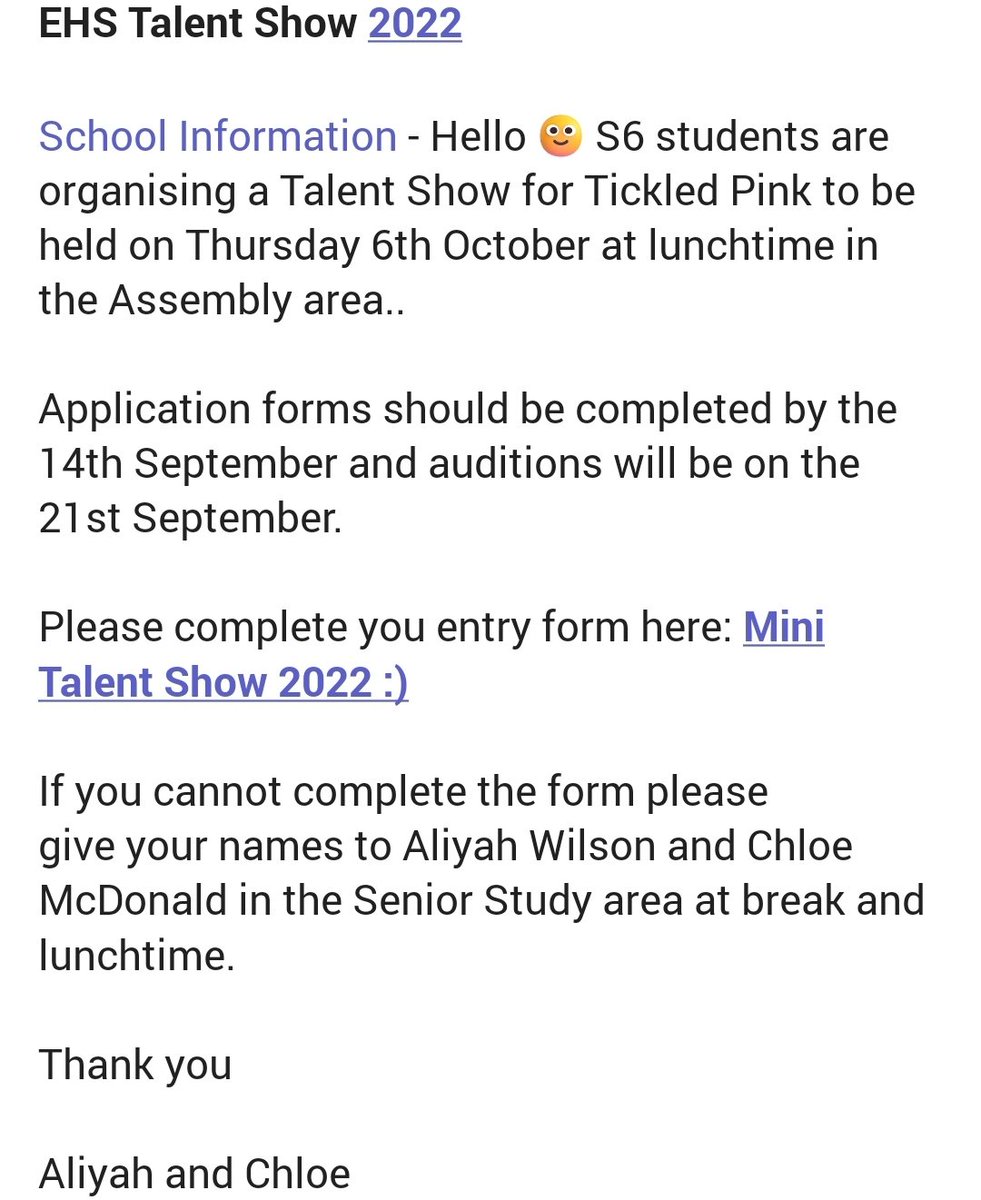 Feel free to get forms, looking forward to it!