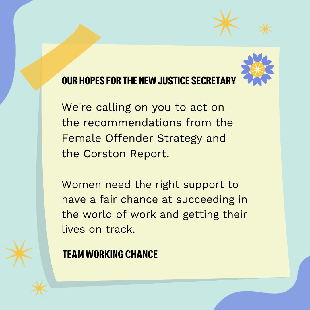 WorkingChance's tweet photo. Welcome to @BrandonLewis newly appointed Justice Secretary at @MoJGovUK We hope that you will prioritise, and build on, the recommendations for #women with convictions set out in both the #CorstonReport and the #FemaleOffenderStrategy. https://t.co/hWDJwEdvDD