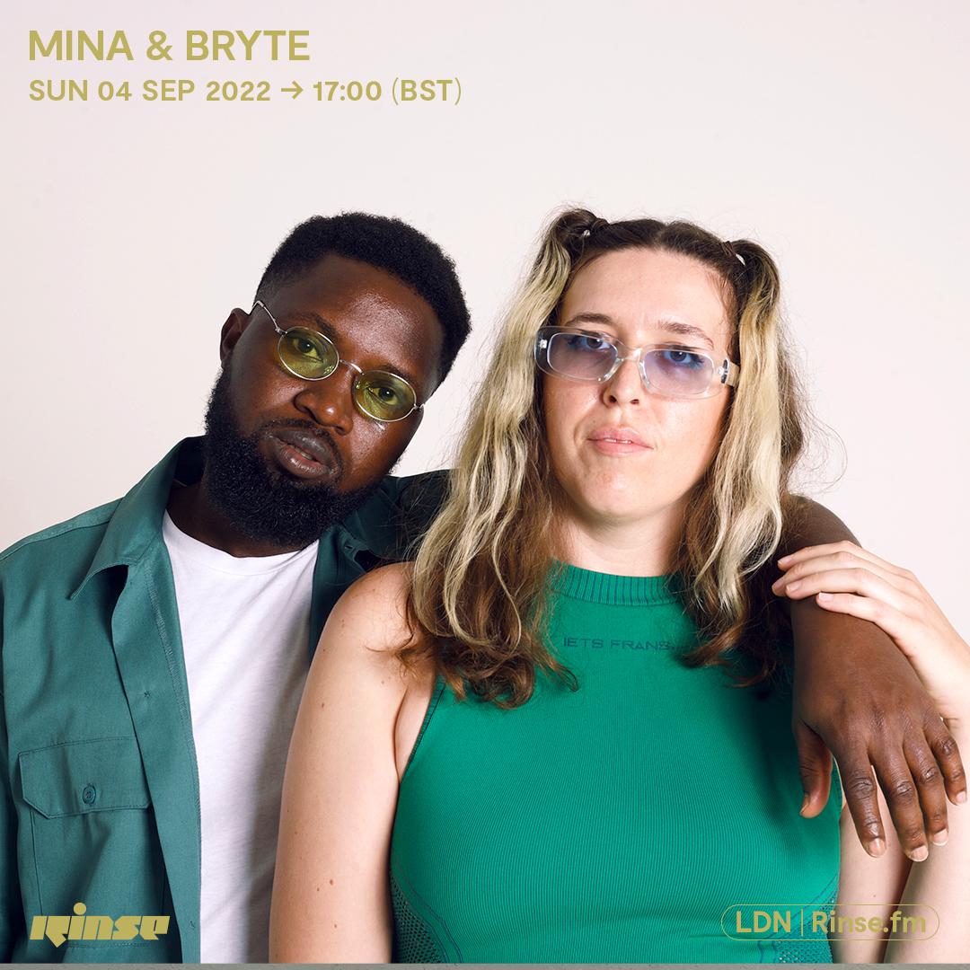 LISTEN! To <a href="/minamusicuk/">🌥 Mina 🌥</a> &amp; <a href="/bryte_music/">Bryte</a> <a href="/RinseFM/">Rinse FM</a> Takeover from the weekend

rinse.fm/episodes/bryte…

AND don't miss their Headline show this weekend @ <a href="/villageundrgrnd/">Village Underground</a> 

Final release tickets here: ra.co/events/1550565