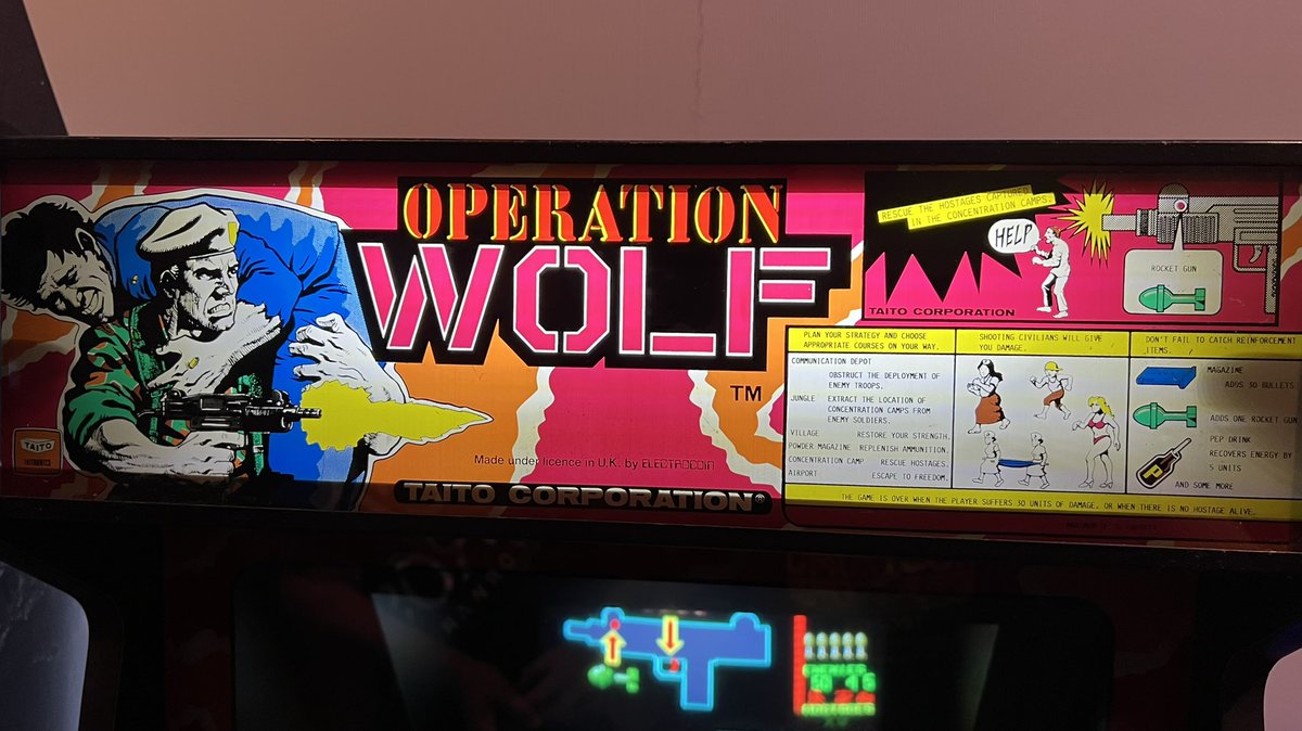 ArcadeLeeds's tweet photo. Now to get the recoil working on Operation Wolf https://t.co/jtMdE2rpA5