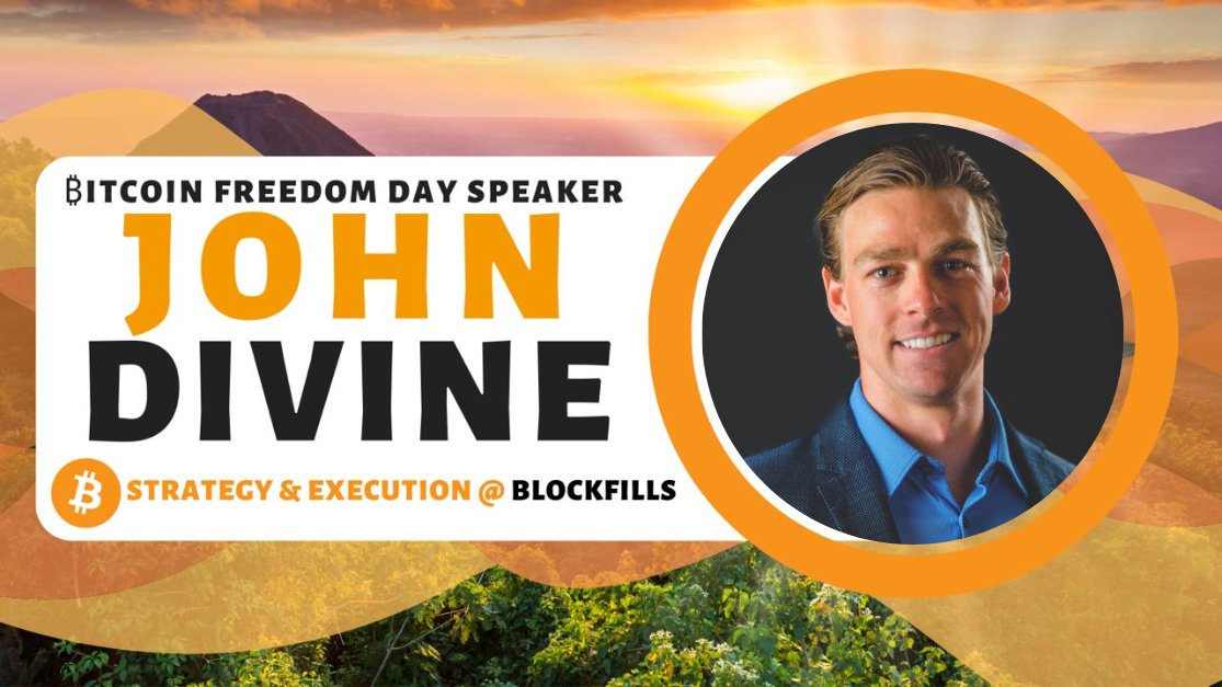 blockfills's tweet photo. BlockFills' @IamJohnDivine will be speaking at 3 PM CST today for @BTCFreedomDay talking on BTC miner balance sheet risk management around block rewards &amp; Carbon Offset + Renewable Energy Credit (REC) market access via BlockFills for miners seeking to mitigate carbon emissions. https://t.co/WKMlwoq1n8