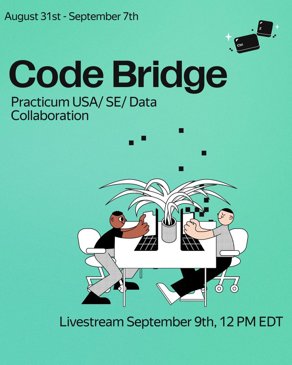 TripleTenTech's tweet image. Wanna know the results? Check out the livestream link youtu.be/8qx_T2ObL3U!

#CodeBridge #Data #Projects #SoftwareEngineer #Practicum #Coding
