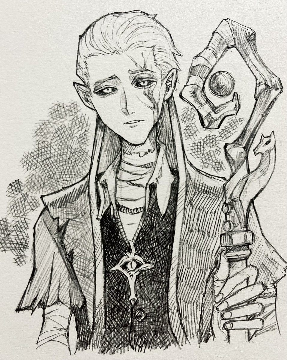 前に描いてあげ忘れてたアルヴァさん
#隠者 