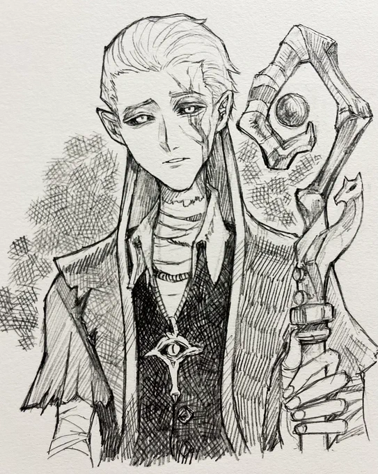 前に描いてあげ忘れてたアルヴァさん
#隠者 