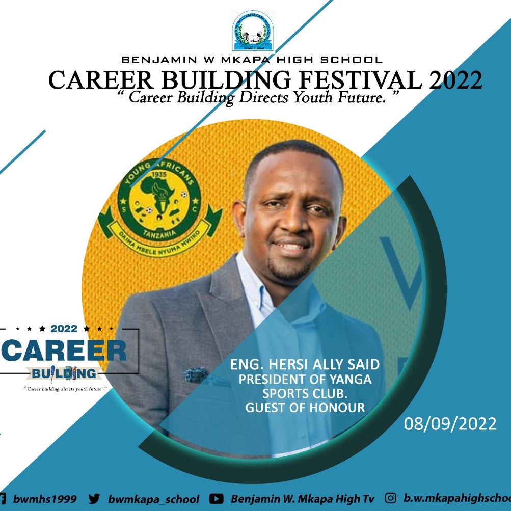 BWMkapa_school's tweet photo. Karibu sana Benjamin W  Mkapa sekondari. Rais wa club ya Yanga. https://t.co/oh66tvMSMi