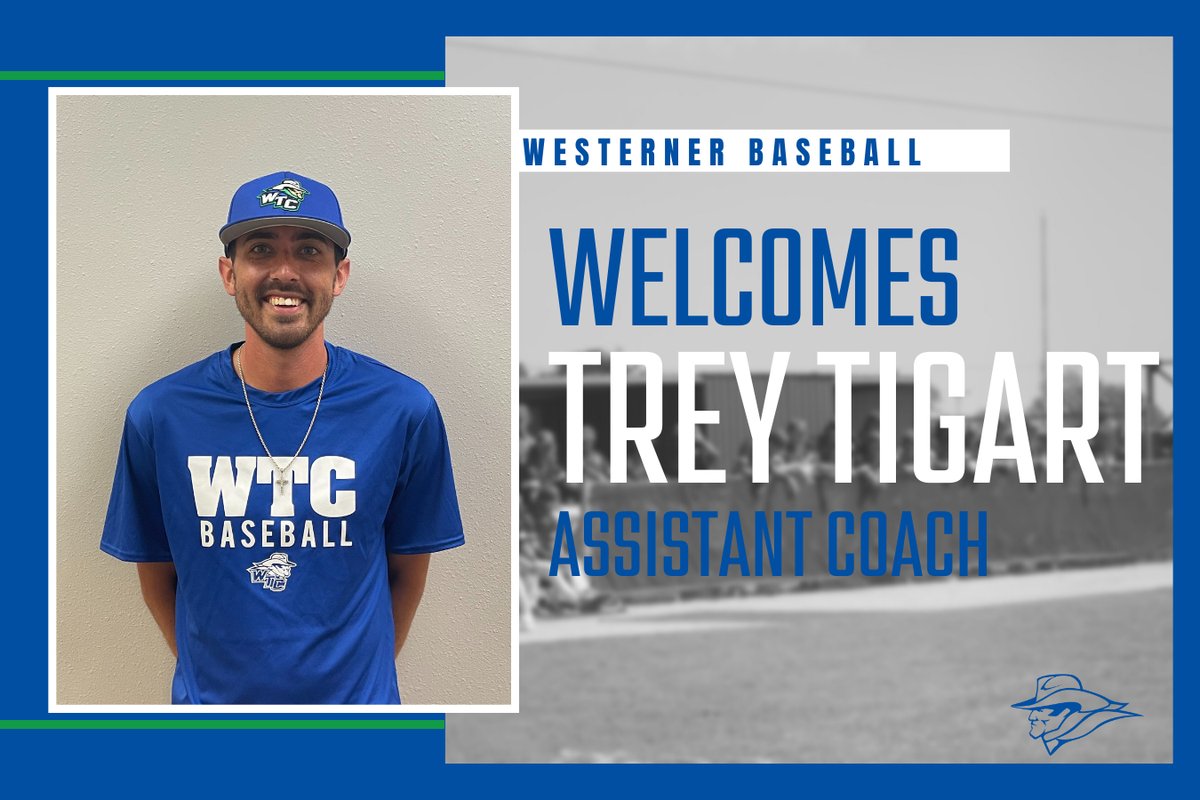 WTCbaseball's tweet photo. Please help us in welcoming Trey Tigart to the Westerner Baseball family! He comes to us after spending the last two seasons as Assistant Coach at Sikeston High school! We are excited to have him joining the Westerner Baseball program. 🤠 https://t.co/irGyhCopBM