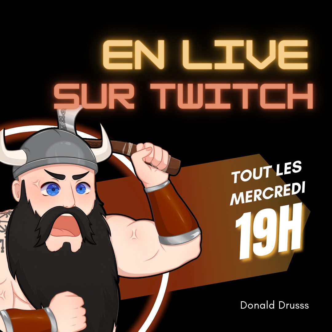 Donald_Drusss's tweet photo. ⚔️ En live tout les mercredi soir à partir de 19 h ⚔️ Rejoignez la horde viking sur twitch 🎥🍻https://t.co/TXOFxtg4Di 
#twitchstreamer #twitch #twitchfr #twitchaffiliate #Fortnite #Vikings #viking #stream #rocketleague #LiveStream #Live https://t.co/lA6kYZek4J