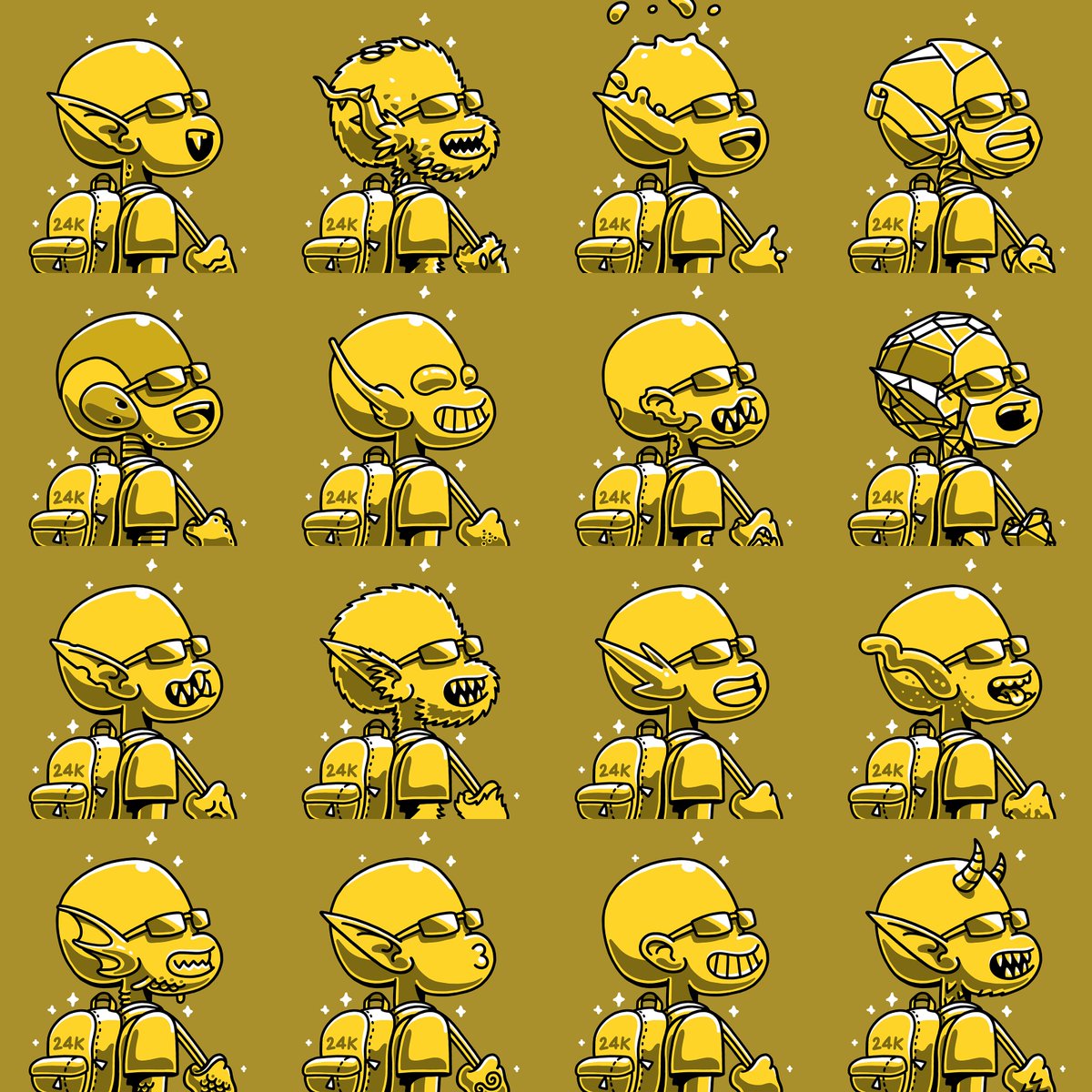 clokiesnft's tweet photo. Who'll be lucky enough to end up with a golden Clokie?

We can't wait for you guys to see what other surprises we have in store with mint being a few a hours away! https://t.co/xtEstpLLz0