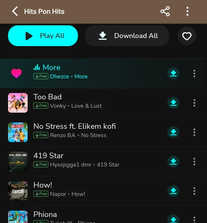 whoisdhz's tweet photo. Stream &amp; download "MORE" for free by @dhezce exclusively available on @boomplaymusic 
@boomplaymusicng  🙏🙏 we on hit Pon hit playlists

#boomplaymusic #boomplayforartiste #boomplayforartists #newmusic #newmusicalert #newmusicfriday https://t.co/cDytEHLNAk