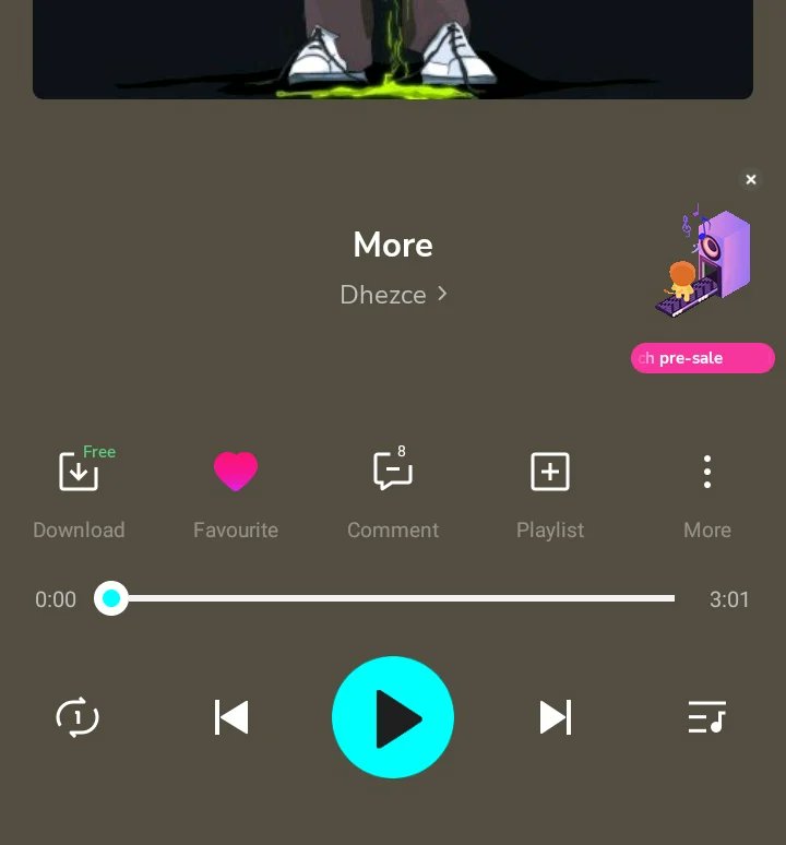 whoisdhz's tweet photo. Stream &amp; download "MORE" for free by @dhezce exclusively available on @boomplaymusic 
@boomplaymusicng  🙏🙏 we on hit Pon hit playlists

#boomplaymusic #boomplayforartiste #boomplayforartists #newmusic #newmusicalert #newmusicfriday https://t.co/cDytEHLNAk