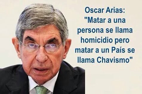 Lúcido siempre Óscar Arias.