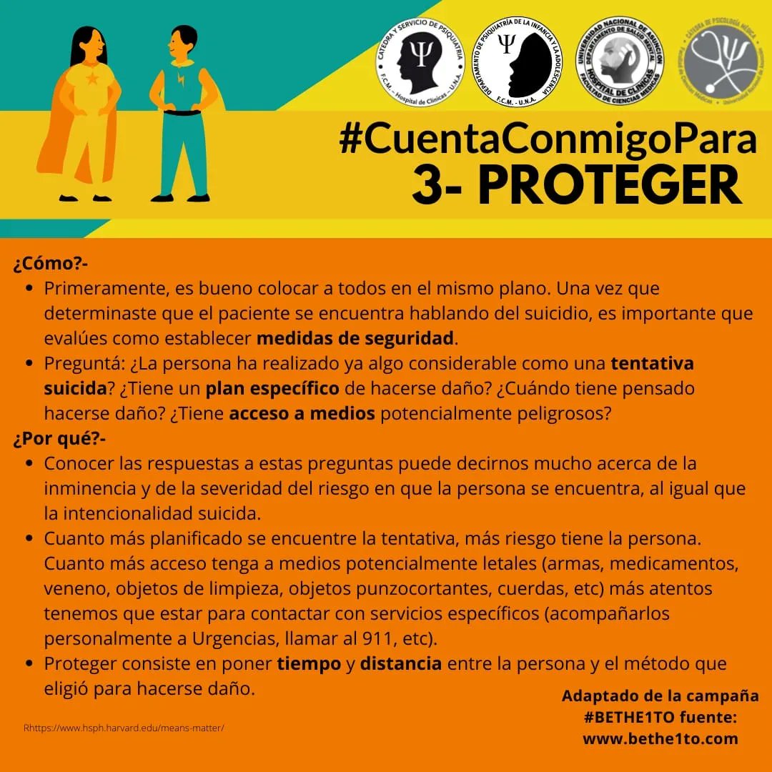 djohannacw's tweet photo. En el tercer día de la Semana de Prevención del #Suicidio 🎗️, seguimos compartiendo los #5Pasos de nuestra Campaña 🤗
✅️ Hoy el Paso 3 nos dice:
#CuentaConmigoPara PROTEGER
Más información puede leerse en las siguientes imágenes ⬇️ https://t.co/mHpK8NRzQJ