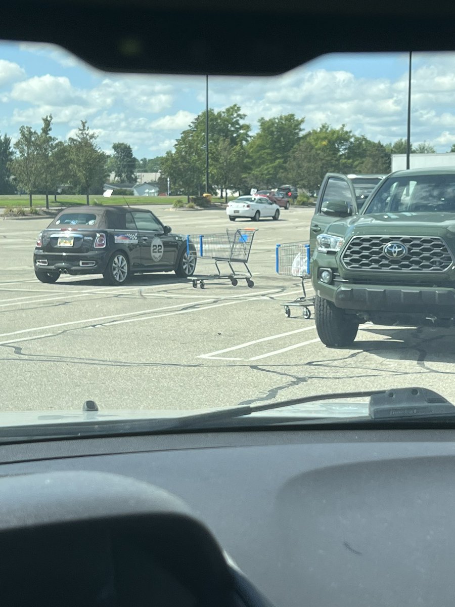 PSA…. If you leave your shopping cart in the middle of the parking lot and can’t walk the 20 feet to the return….. YOU ARE MY MORTAL ENEMY