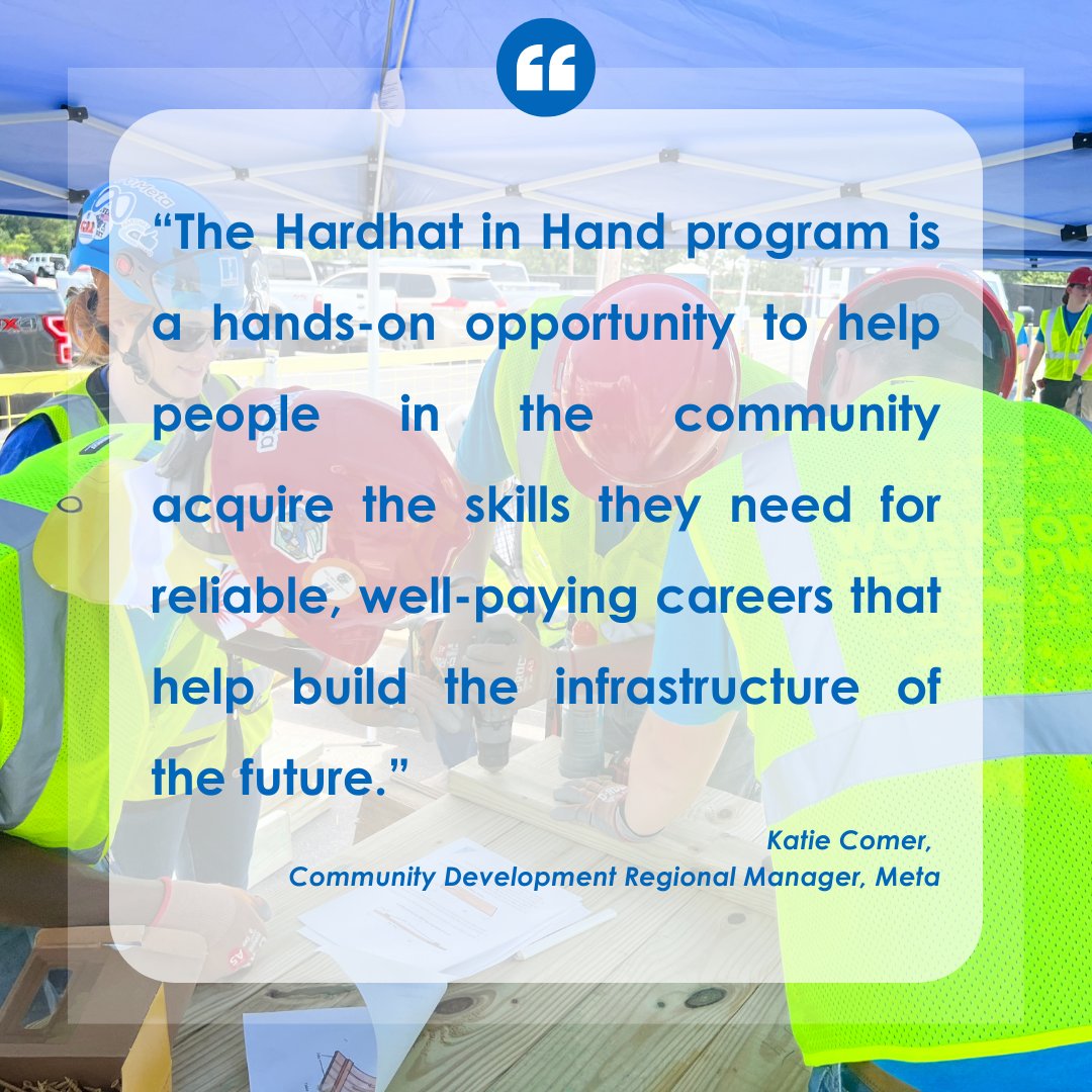 holderconstruct's tweet image. Holder is joining @Meta, @DrakeState, and @uwmadisoncounty to launch Hardhat in Hand in Huntsville, AL on Monday, 10/17! Learn more about this paid, workforce development training program and how to apply: holder.link/HHH-Huntsville