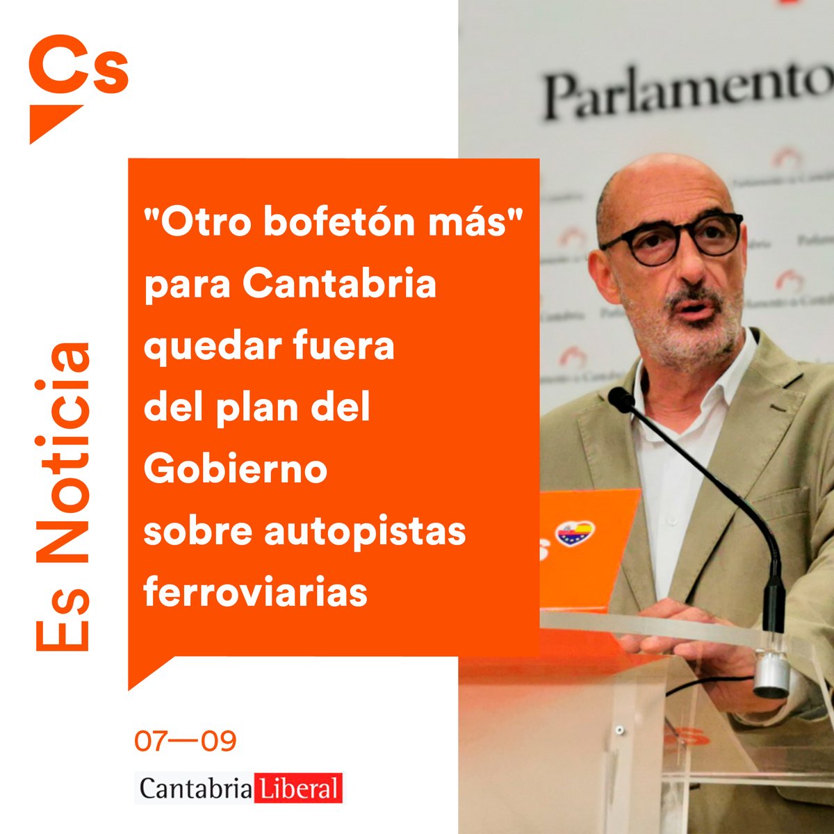 😡<a href="/Felisuco_/">Félix Álvarez</a>“Sánchez nos deja fuera del transporte de mercancías mientras Revilla asa bueyes en Monzón de Campos”.

❌🚆  Cree que este es otro bofetón más para el futuro de Cantabria al dejarnos fuera del proyecto del transporte de mercancías.

🗞️bit.ly/3KTIrOc