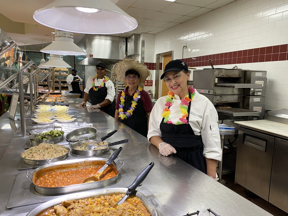 seaaggiedining's tweet photo. Our Island BBQ lunch is off to a great start! Don’t miss out on this flavor-filled trip to the Caribbean happening today in Captains Landing until 2pm. 
#seaaggiedining #tamug #chartwellshighered https://t.co/urK4QzjbkX