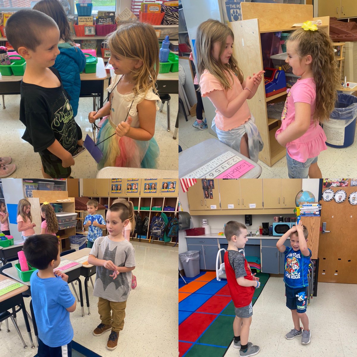 Working on Habit #5: Seek 1st to Understand. We loved asking our friends questions and listening to their answer! #LIM #first8days <a href="/RichlandQCSD/">Richland Elementary</a>