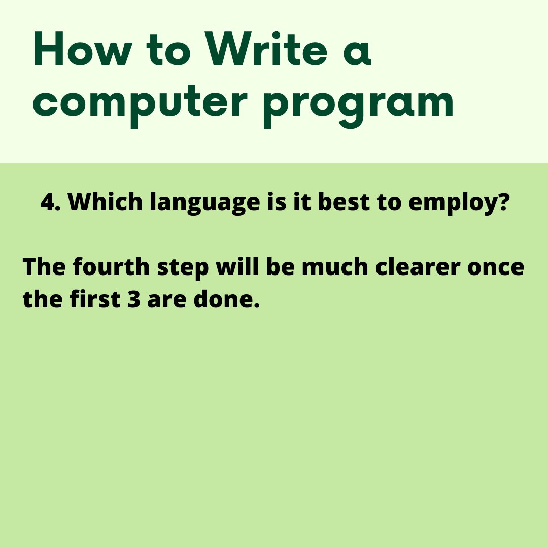c_s_guidance's tweet image. Topic - How to write a computer program?
Tags -
#computerprogram #computerprogrammer #computerprograming #computerprogramme #coder #programmers #softwaredeveloper #programmer #codinglife #gamer #programming #coding #javascript #html #computer #webdevelopment #developer #java