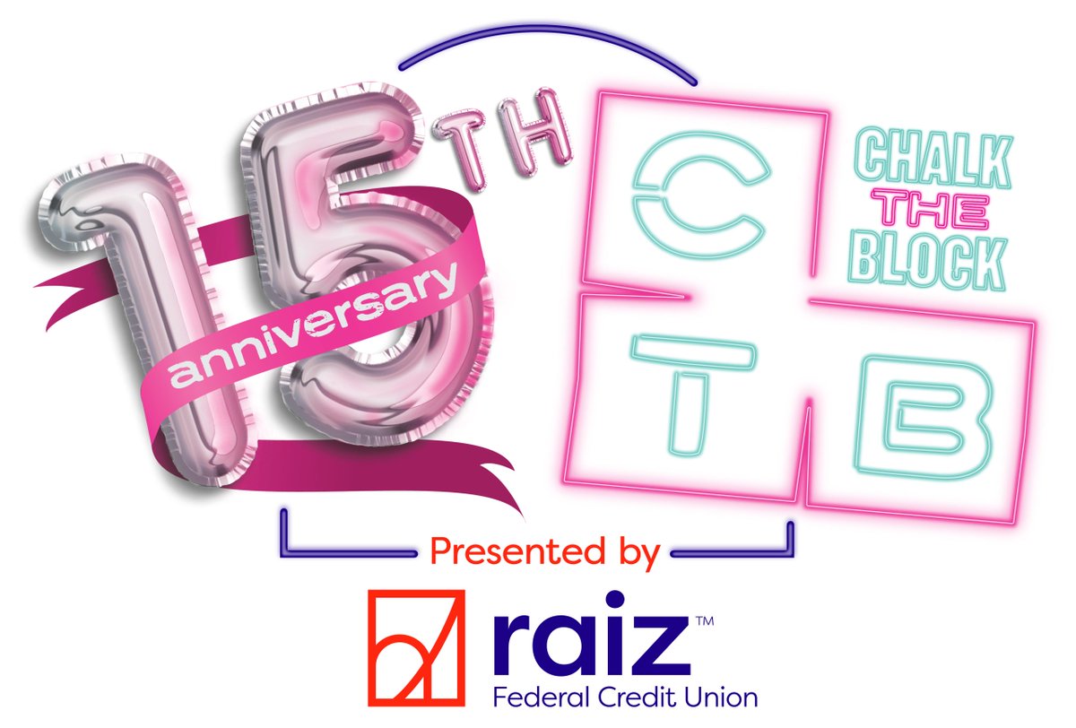 Chalk the Block is BACK and we're thrilled that Raiz Federal Credit Union  will be the title sponsor this year!

Check out some of the details here and we'll see you downtown soon! 🤩 
buff.ly/3RpMwfz