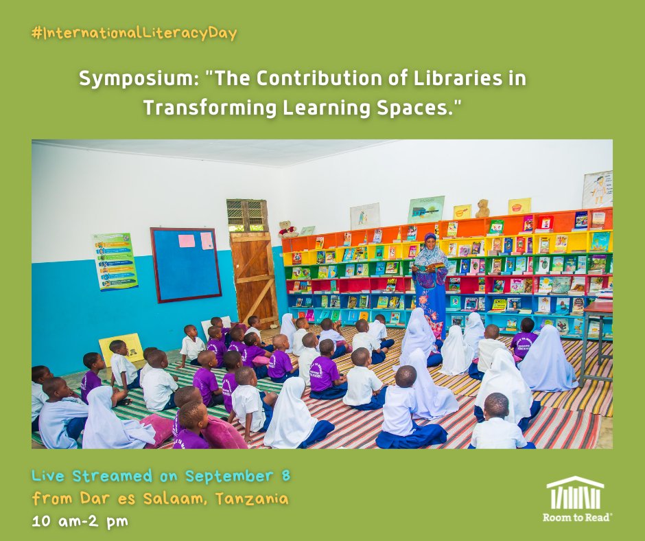 RoomtoRead_TZ's tweet photo. Join @RoomtoRead_TZ for a virtual Symposium live streamed on YouTube https://t.co/4MOmcY1MjJ.

#LibrariesAreMagicalPlaces. https://t.co/TfGD2HDoCw