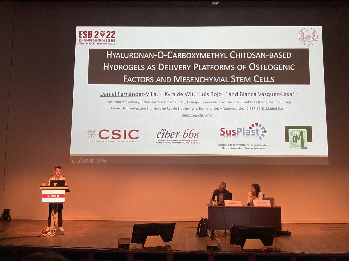 Biomat_ICTP's tweet photo. Our PhD student @DanielFdezVilla presents his work at @ESB_2022 
 
@ictp_promocion @susplast @CIBERBBN @RedDocs_CSIC https://t.co/1LbwHvr5Aq
