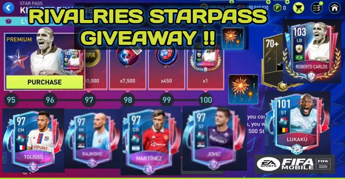 DiGenius4k's tweet photo. 2 Rivalries StarPass Giveaway🎉
Or Bundesliga Pass
Winners choice▪︎

To Enter:
1) Follow me ✅️
2) Retweet this Tweet✅️
3) Follow @EAFIFAMOBILE
 
Only Persons that have followed the Requirements above will be Eligible to Win✅️

Winners will be Chosen Monday 🎆
#fifamobile https://t.co/OFO5imOYAp