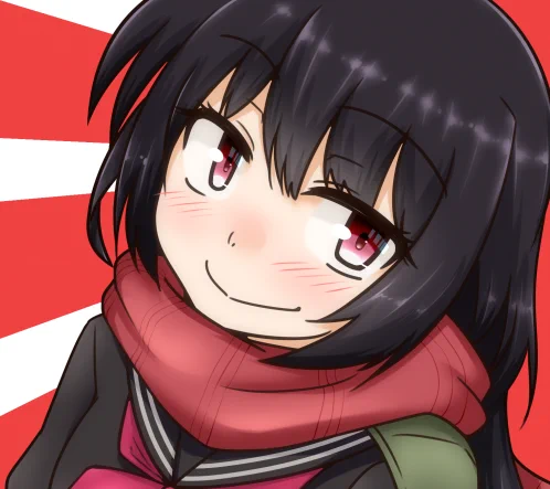 背景の集中線がなんらかの模様に見えなくもない一〇〇式ちゃんを寄稿してます!!!!!!!! #締切翌日合同  