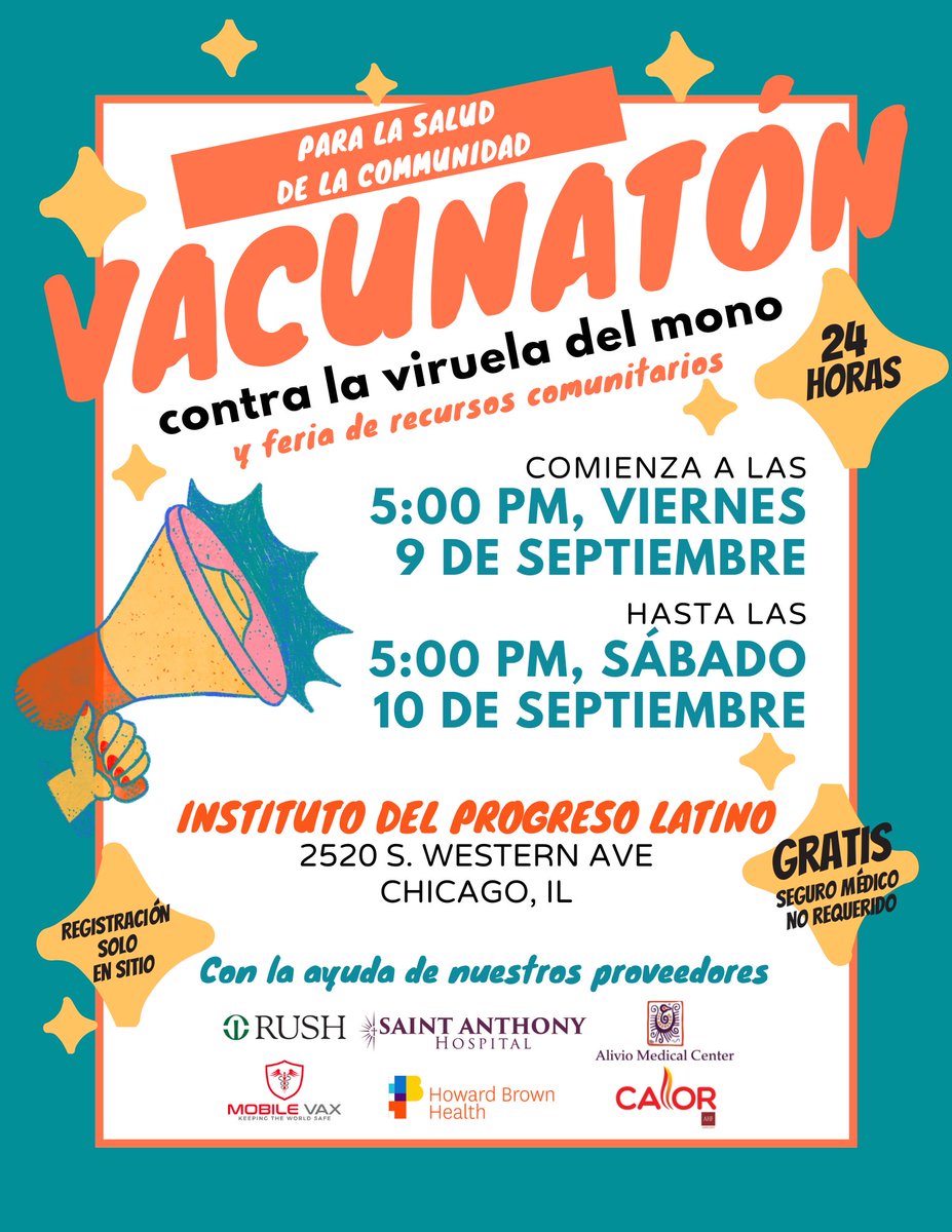 SWOP (@swoporg) on Twitter photo Hosting a VAX-A-THON with our partners this friday!
<a href="/RushMedical/">Rush University System for Health</a> <a href="/SaintAnthonyHos/">SaintAnthonyHospital</a> <a href="/howardbrownhc/">Howard Brown Health</a> <a href="/mobilevaxusa/">MobileVAX</a> Hosting a VAX-A-THON with our partners this friday!
<a href="/RushMedical/">Rush University System for Health</a> <a href="/SaintAnthonyHos/">SaintAnthonyHospital</a> <a href="/howardbrownhc/">Howard Brown Health</a> <a href="/mobilevaxusa/">MobileVAX</a>