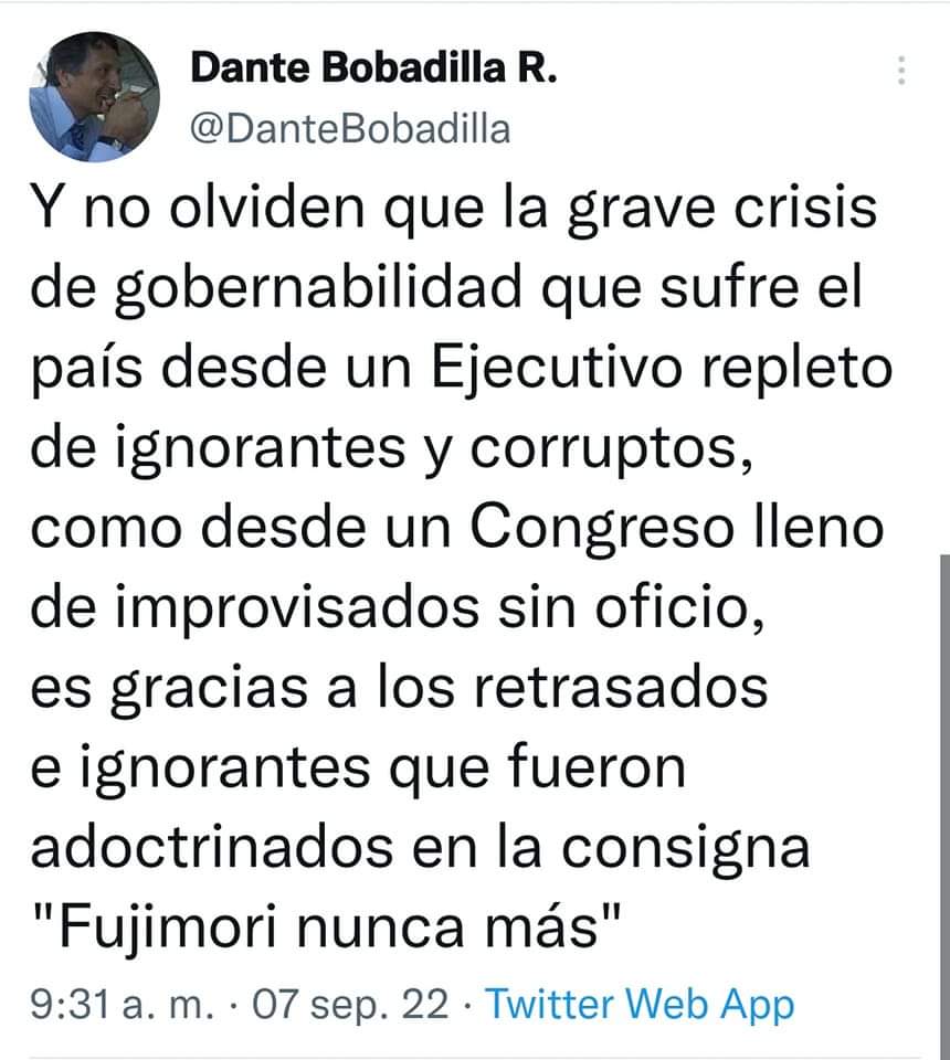 BambarenJaime's tweet photo. Los Antis-Borregos y los Cojudignos son responsables de este caos social-economico-politico ........... https://t.co/3j1XvlBPuX