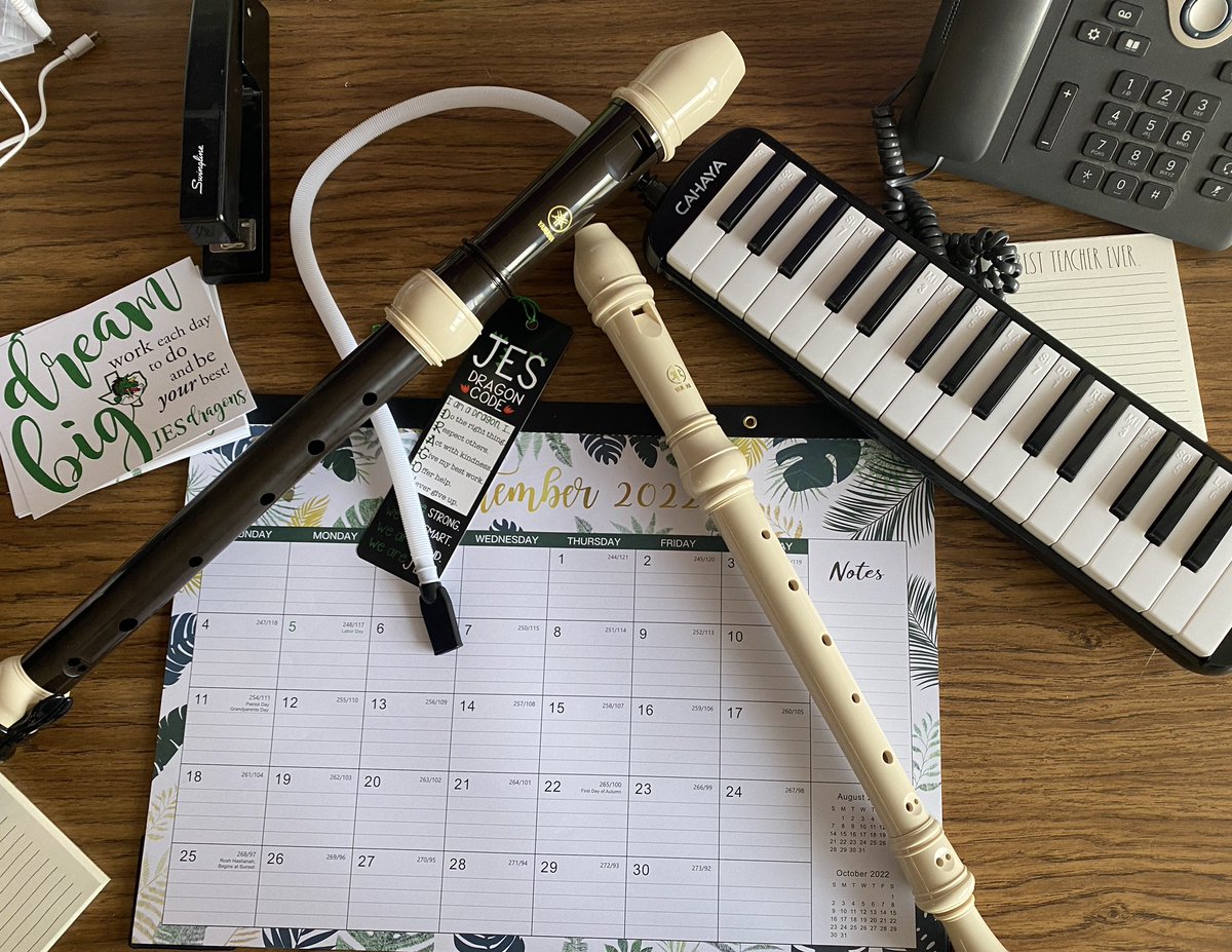 In today’s edition of “my job spoils me,” check out what our PTO bought me! My students are going to LOVE learning more about the melodica, the alto recorder, and the tenor recorder! Jack D. Johnson Elementary PTO thank you! ❤️🎶❤️