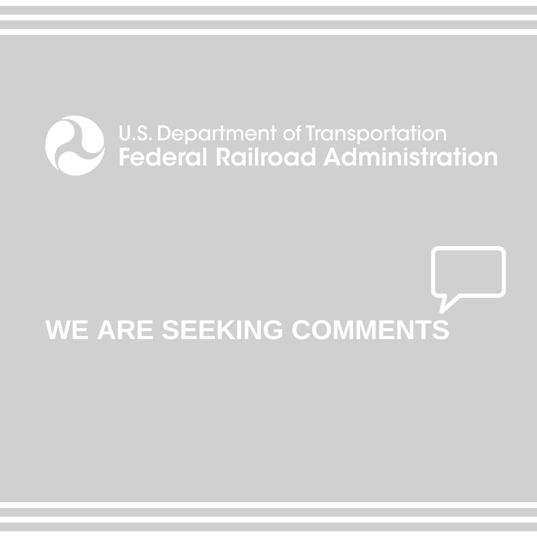 USDOTFRA's tweet photo. We are seeking comments on the proposed rule requiring a minimum of two train crewmembers. Public comments can be submitted here: https://t.co/LrFsVCcdZj https://t.co/AgkcKCy8Dp