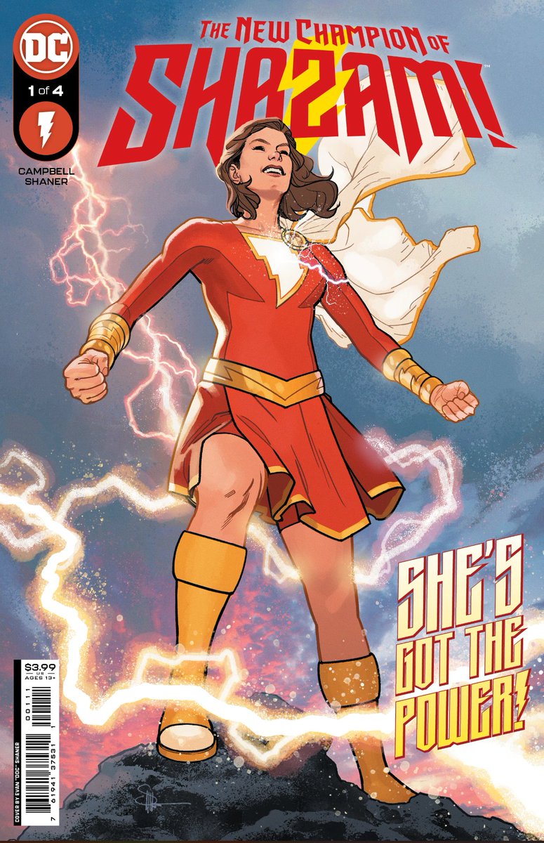 heroicbeasts's tweet photo. From the episode 2 Bunny Buy Pile:  New Champion of SHAZAM, a new 4-issue miniseries from DC, featuring Hoppy, an enchanted, superpowered rabbit who helps Mary, Shazam's new champion, to find her way. Written by @CozyJamble with art by @DocShaner. #AnthroComics https://t.co/aHKFhZLDTS
