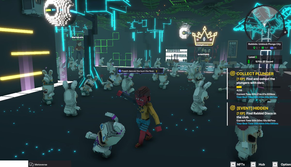 CryptoFissch's tweet photo. @TheSandboxGame @RabbidsOfficial I just participated in the #SandboxAlphaS3Giveaway for a chance to win 500 SAND! Found the Disco Rabbid, check out my screenshot below!
👇

 Found him! https://t.co/lueVb6PhDl