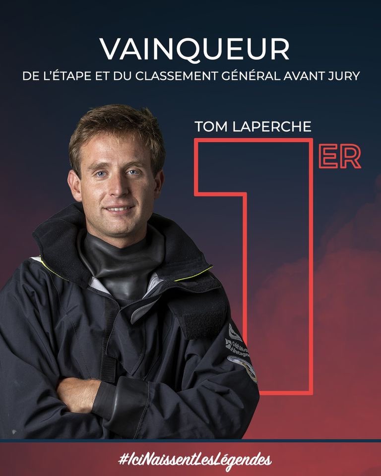 Tom Laperche est le grand vainqueur de la 53e édition de La Solitaire du Figaro ! 🎆

1er de l’étape et 1er au général (classement général provisoire avant jury) de #LaSolitaire ! Un grand bravo ! 👏

#IciNaissentLesLégendes