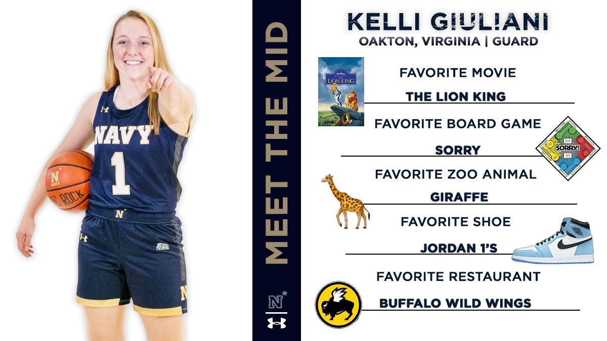 NavyWBB's tweet photo. Meet the Mid! Get to know @giuliani_kelli 💙

#GoNavy /// #Impact https://t.co/Bacar8hnkd