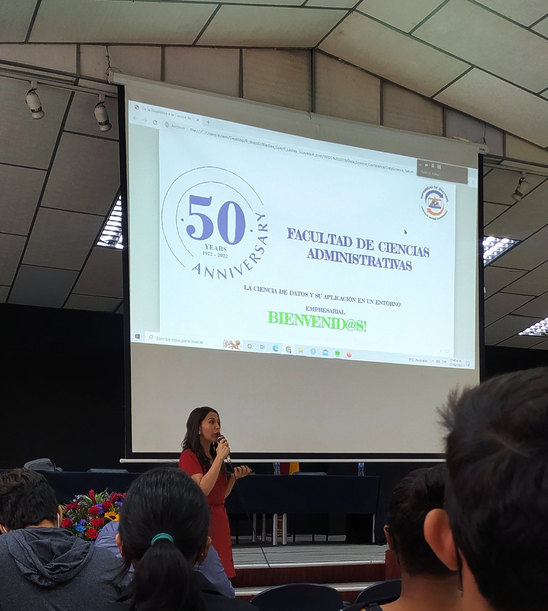 ShirleyMeroP's tweet photo. La ciencia de datos y su aplicación en un estudio empresarial.
Conferencista Magistral: Zulema Bazurto @Zjbb
#UG #ConferenciaMatutina #FCAUG #machineLearning #estadistic #cientificodedatos #datos #cienciadedatos #Zelda #TheLegendOfZelda #LGIG #Guayaquil https://t.co/sGFMA8RlCZ