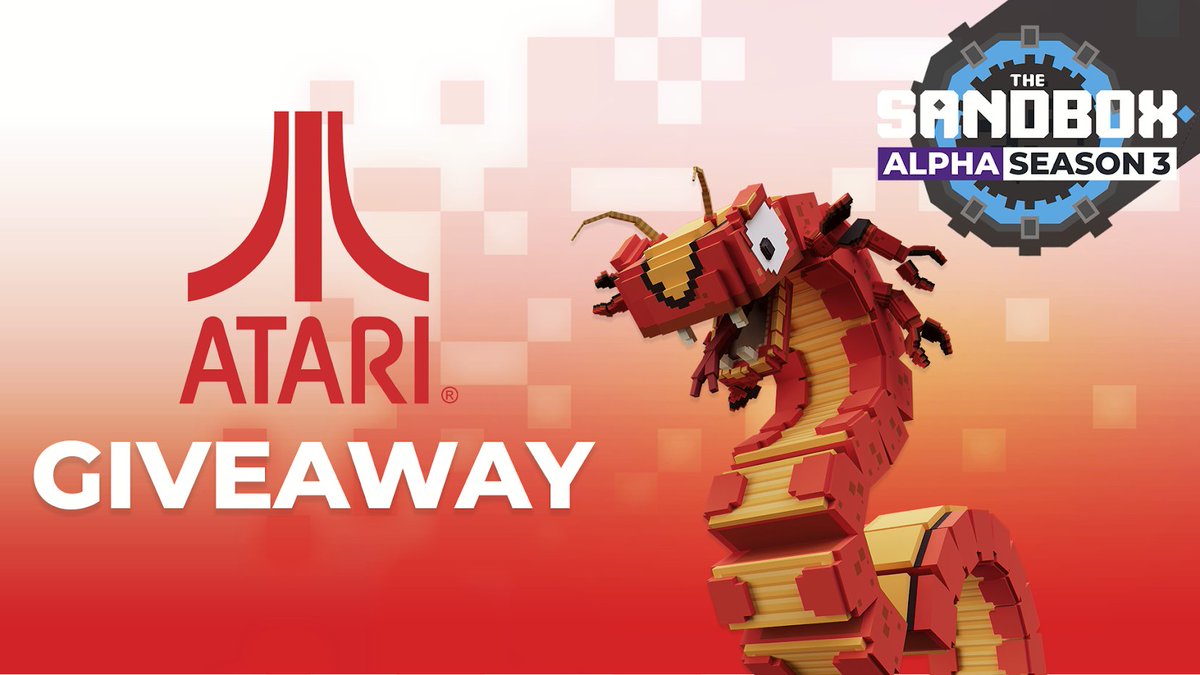 🚨 We've got Alpha Passes up for grabs! 🚨

🕹️ Hold an Atari #NFT from the #SandboxAlphaS3 collection
🕹️ Follow <a href="/AtariX/">Atari X</a> 

Be sure to ENTER &amp; VALIDATE HERE ⤵️ 
sandbox.game/en/season/cont…