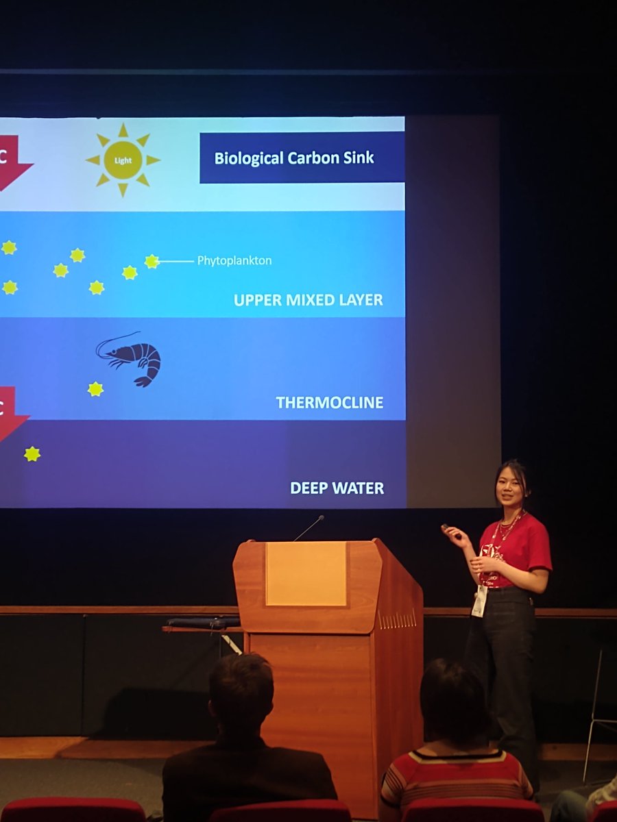 Natalie Nickells (@natnickells) on Twitter photo Fantastic talk by <a href="/Jasmine_ZYang/">Jasmine Yang</a>, on her masters work <a href="/ImperialSci/">Imperial Sciences</a> on the implications of sea ice retreat on the biological carbon pump- a surprisingly hopeful picture! 🌊❄️
#challenger150 Fantastic talk by <a href="/Jasmine_ZYang/">Jasmine Yang</a>, on her masters work <a href="/ImperialSci/">Imperial Sciences</a> on the implications of sea ice retreat on the biological carbon pump- a surprisingly hopeful picture! 🌊❄️
#challenger150