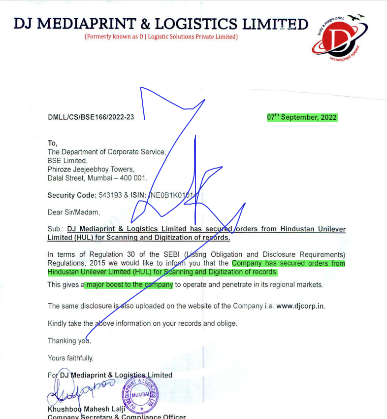 ZoyevKhan's tweet photo. #DJmediaprint,#DJMP, #SME 16
Recent order from HUL (hindustan Uniliver Limited).
Big Positive👏👏👏 https://t.co/9p8tYrFNEf