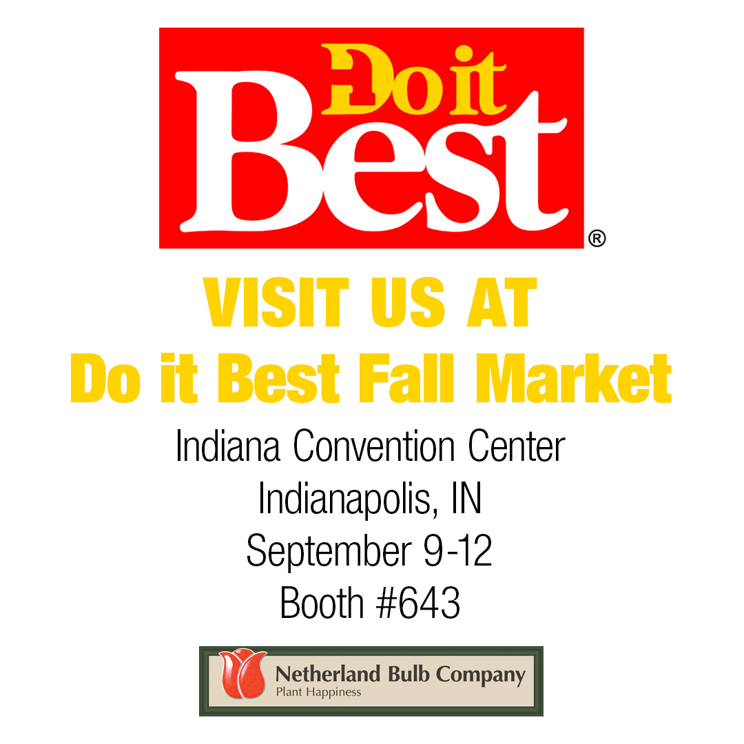 netherland_bulb's tweet photo. Visit booth #643 at Do it Best Fall Market, September 9-12! #doitbest #doitbestfallmarket #Indianapolis
https://t.co/10h7IBkO5I https://t.co/rlwwS7Vgnv