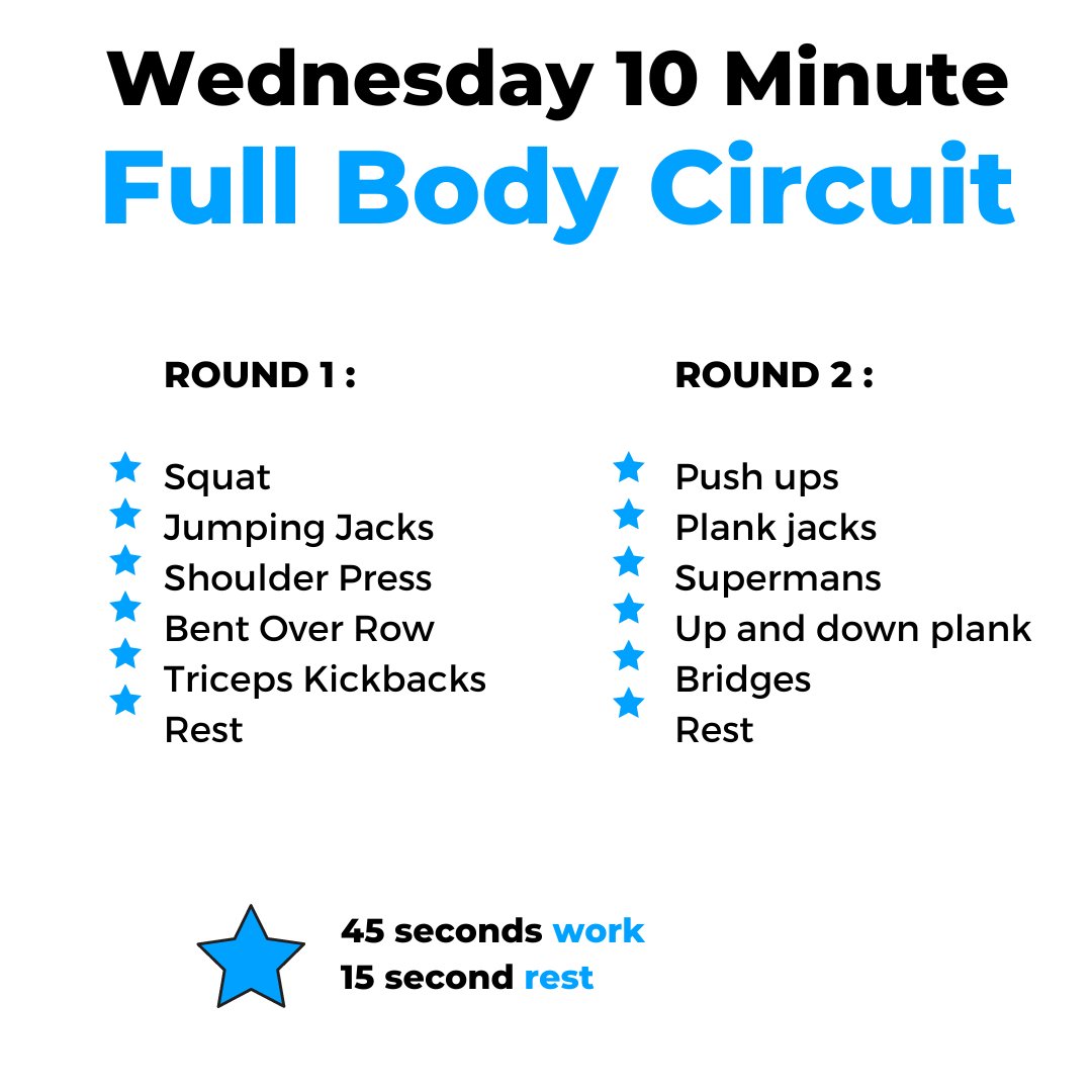 manitobafitness's tweet image. Quick 10 minute circuit. You can use dumbbells or band to work the upper body for this lunch circuit. #movemoresitless